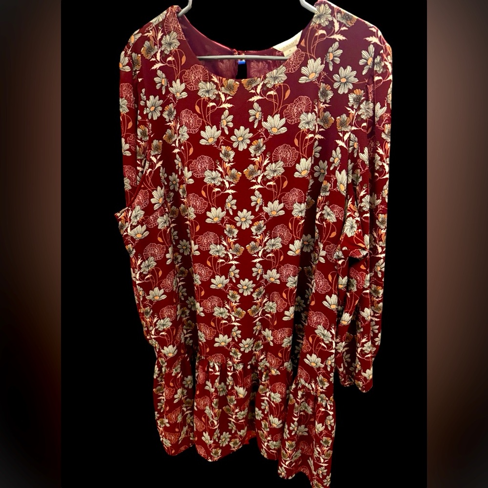 Caslon Red Floral Dress